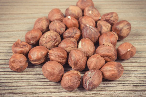 Hasselnötter Som Källa Naturliga Vitaminer Och Mineraler Hälsosam Kost — Stockfoto