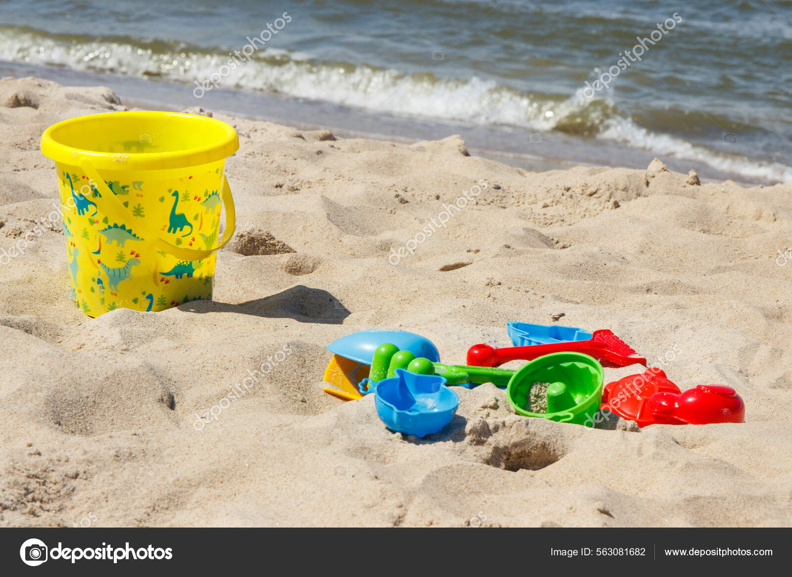 Children Plastic Toys Relax Playing Sand Summer Beach Vacation