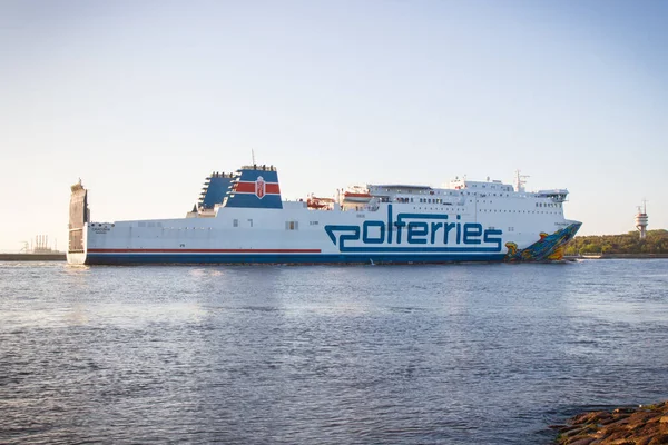 Swinoujscie West Pomeranian Poland June 2021 View Passengers Cars Ferry — Fotografia de Stock