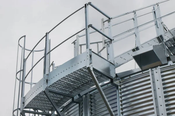 Ladder Silo Storage Grain Harvest Part Detail Agricultural Equipments — Stockfoto