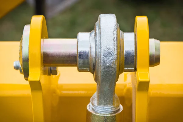 Screws Bolts Part Yellow Agricultural Machinery Technology Engineering — Stockfoto