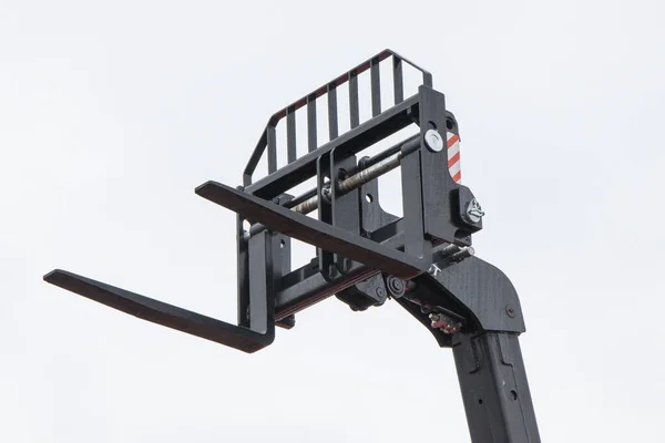 Forklift Loader Stacker 기계에서의 메커니즘의 일부이다 — 스톡 사진