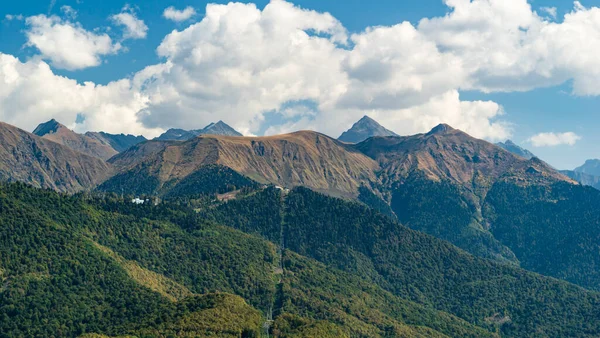 krasnaya polyana dağlarının panorama 'sı