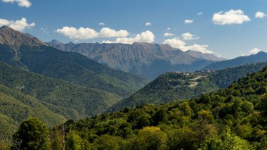 krasnaya polyana dağlarının panorama 'sı