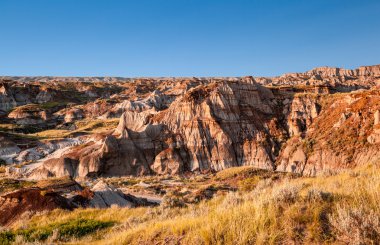Kanada manzara: drumheller, alberta badlands