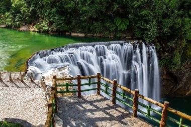Shifen Waterfall in Pingxi, Taiwan clipart