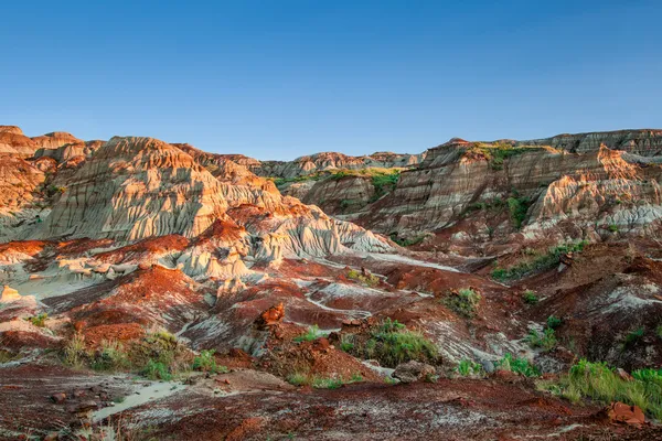 Paisaje canadiense: Las Badlands de Drumheller, Alberta — Foto de Stock