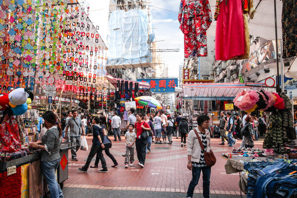 Fa Yuen Street Market in Hong Kong