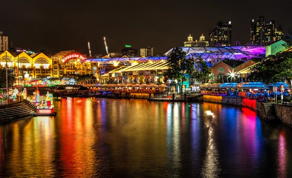 Lantaarn festival op singapore river, Singapore — Stockfoto