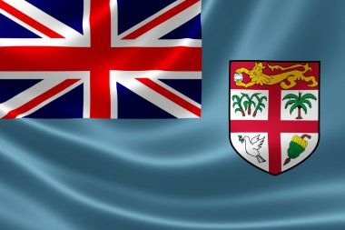 Fiji'nın bayrağı yakın çekim