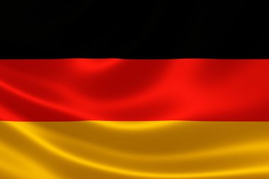 Almanya'nın bayrağı yakın çekim