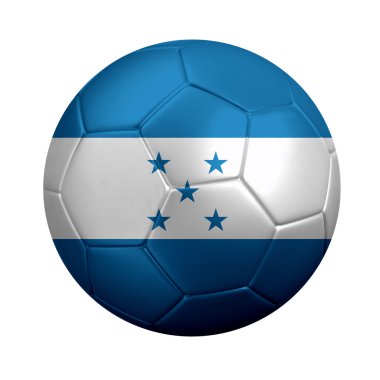 Honduras bayrağı sarılı futbol topu