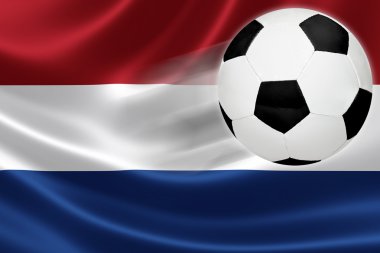 Futbol topu dışarı Hollanda nın bayrak sıçramaları