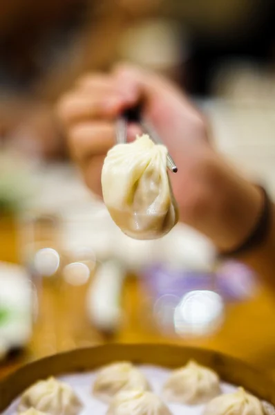 Chinese Soup-Filled Dumpling — Stock Photo, Image