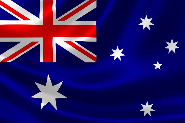Fechar a bandeira da Austrália — Fotografia de Stock