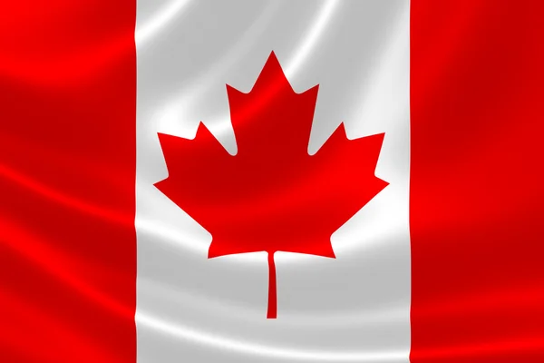 Близько від канадського прапор — стокове фото