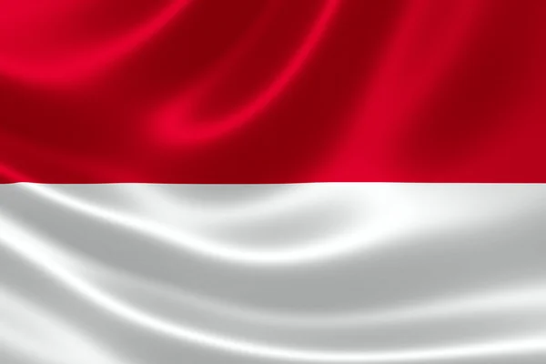 Närbild på indonesiska flagga — Stockfoto