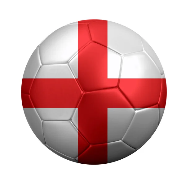 Soccer Ball Wrapped in England's National Flag — Stock Photo, Image