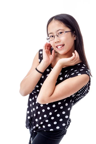 Adorable Tween Girl With Cute Pose — Stock Photo, Image