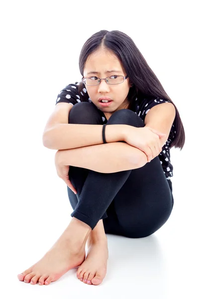 Asian Girl in Distress — Stock Photo, Image