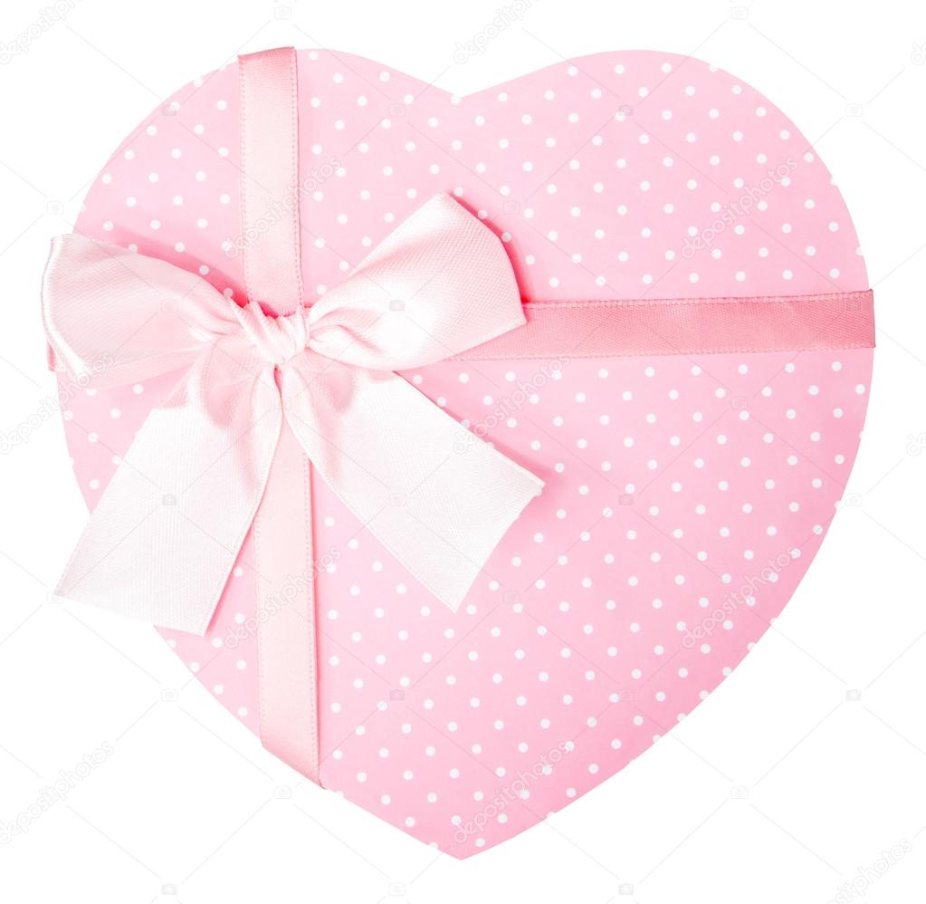 Pink Heart Shaped Gift Box