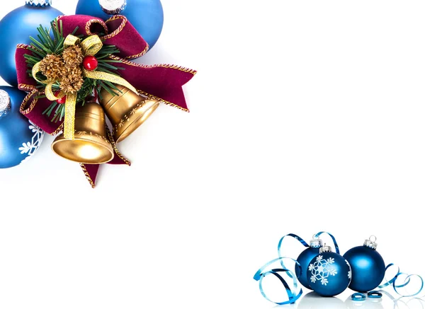 Boże Narodzenie Dzwonki i bombki — Zdjęcie stockowe