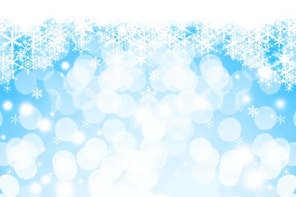 Рождественские снежинки Зимний фон — стоковое фото