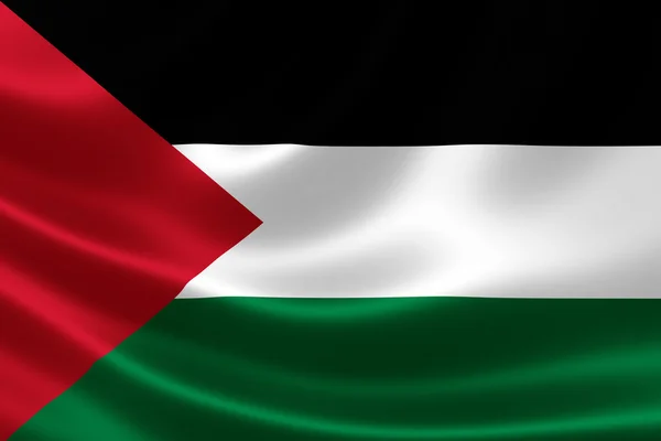 Κοντινό πλάνο της παλαιστινιακής σημαίας — Φωτογραφία Αρχείου