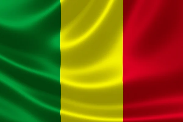 Bandeira Nacional da República do Mali — Fotografia de Stock