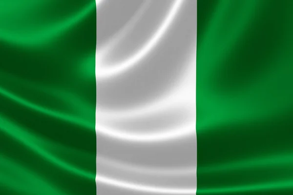 Bandera Nacional de Nigeria Fotos De Stock