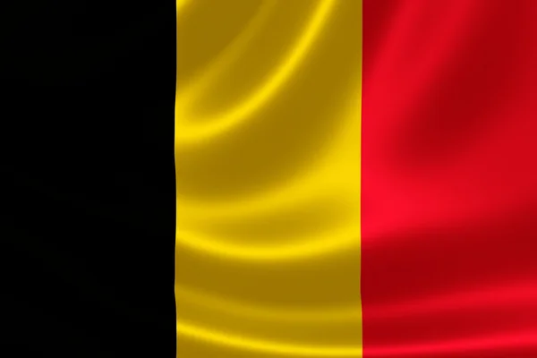 Belgiens flagga — Stockfoto