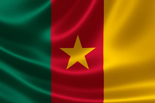 Kamerun-Flagge — Stockfoto