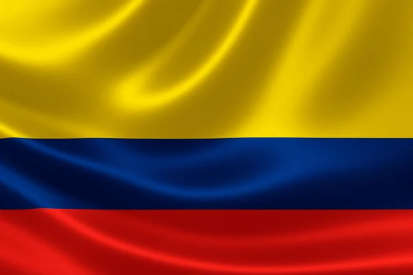 哥伦比亚的旗帜 — 图库照片