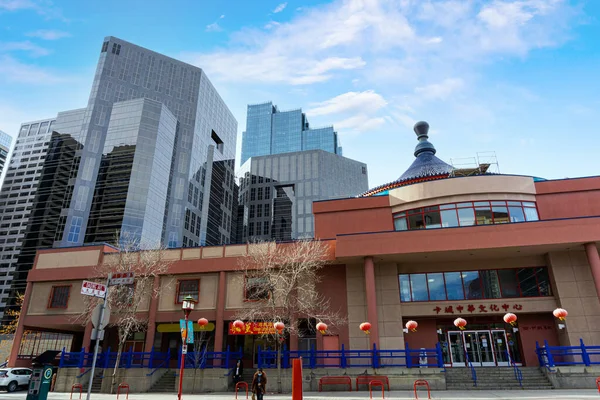 Calgary Canadá Novembro 2021 Centro Cultural Chinês Centro Calgary Alberta — Fotografia de Stock