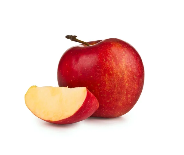 Red apple Isolated on white background — Stock Photo, Image