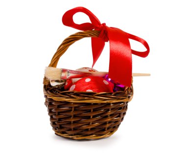 sepeti renkli Ukrayna Paskalya yortusu yumurta