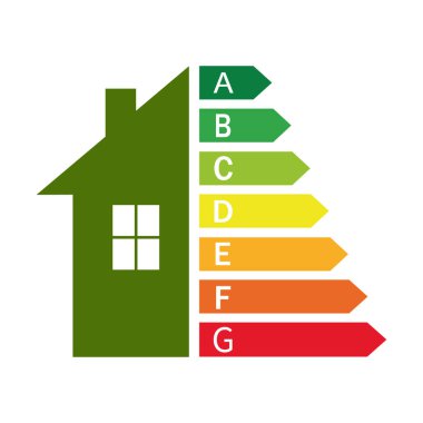Ev geliştirme konsepti. Enerji tasarruflu ev vektörü EPS 10.
