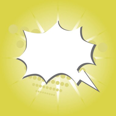 Boş karikatür siyah beyaz bulut pop sanat konuşma kutusu mor üzerine.