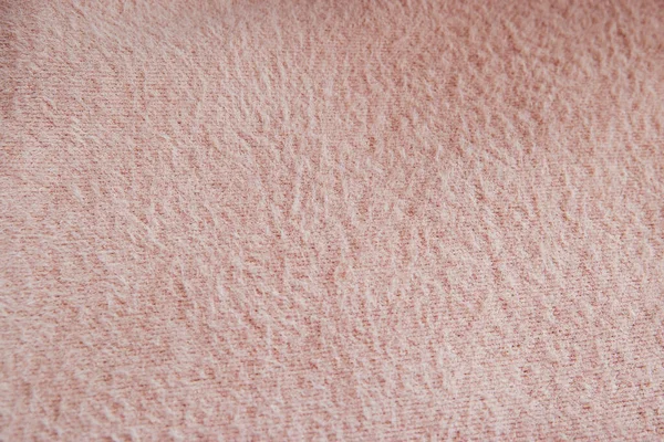 Różowy Puszysty Materiał Draperii Kawałek Ciepłej Tkaniny Fałdami Pomarszczony Kudłaty — Zdjęcie stockowe