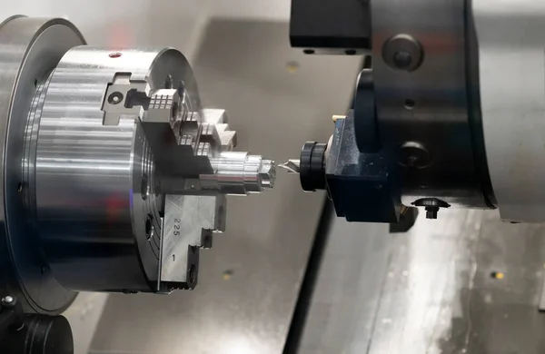 Mecanizado Piezas Precisión Por Centro Mecanizado Cnc Fabricación Moldes Troqueles — Foto de Stock