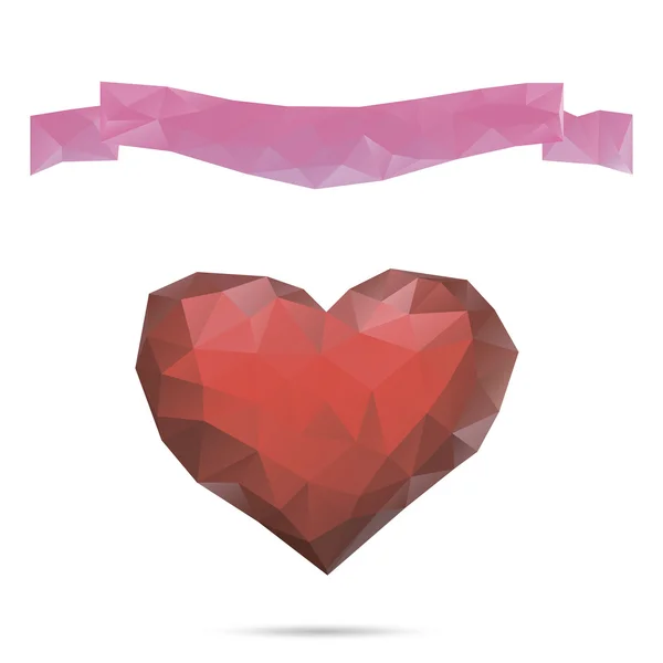 Walentynki serce-karta — Wektor stockowy