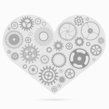 Sevgililer kalp kart