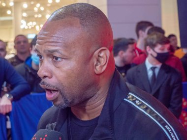 Moskova Ferbuary 28,2019 Amerikan boksör Roy Jones Jr., Rusya, Moskova. 2019.