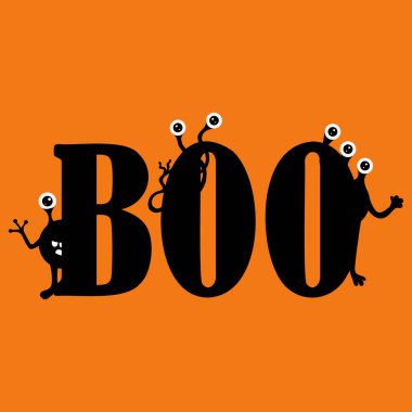 Cadılar bayramı temsiliniz kutlu olsun. Boo mesajı. Tek bir kelime.. 