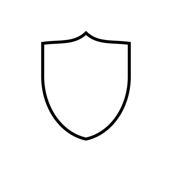 Ikona Ochrany Univerzální Prvek Rozhraní Štít Symbol — Stockový vektor