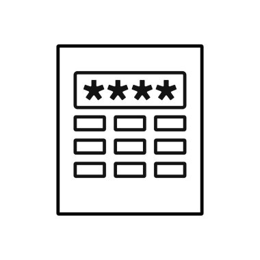 Şifre Simgesi, düz tasarım simgesi