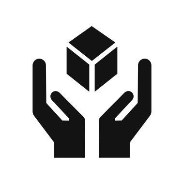 Dikkat işareti ile tut, vektör illüstrasyonu