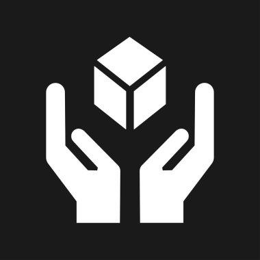 Dikkat işareti, vektör illüstrasyonu. Siyah arkaplanda izole.