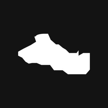 Siyah arkaplanda Salvador haritası