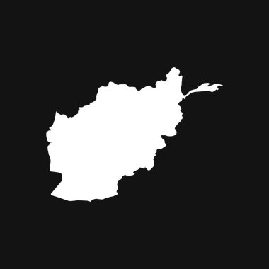 Afganistan 'ın Kara Arkaplan Haritası